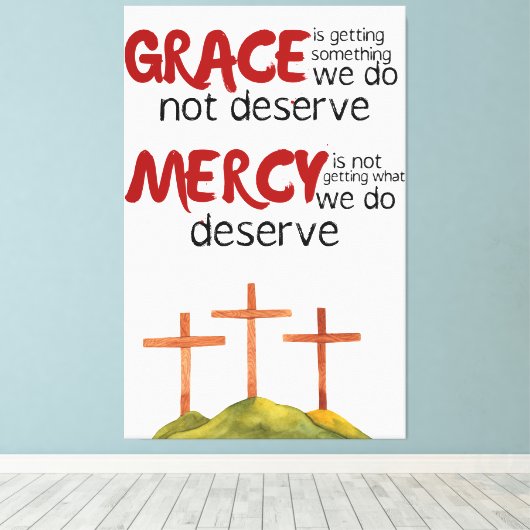 Mercy & Grace Canvas Afdruk (Insitu (Houten vloer))