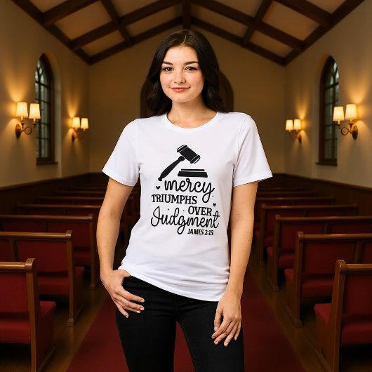 Mercy Triumphs Over Judgment James 2:13 Tee Tri-Blend Shirt