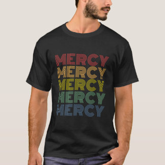 Mercy Wordmark Pattern Personalized Name T-shirt