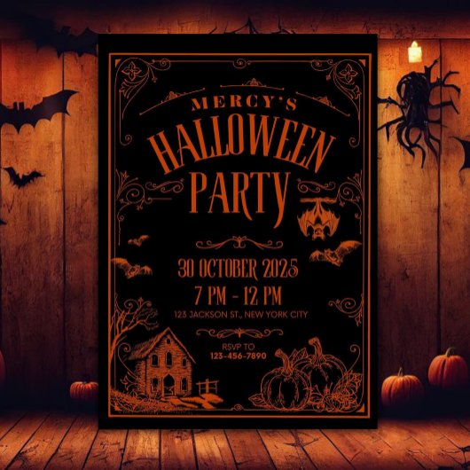 Mercy's Halloween-feest Kaart