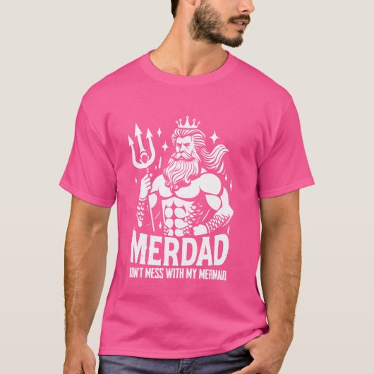 Merdad Dont Mess met mijn zeemeermin T-shirt (Voorkant)