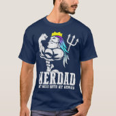 Merdad Dont Mess met mijn zeemeermin. T-shirt (Voorkant)