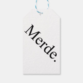 Merde cadeau labels voor balletdansers - veel succ cadeaulabel