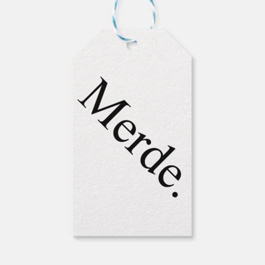 Merde cadeau labels voor balletdansers - veel succ cadeaulabel (Achterkant)