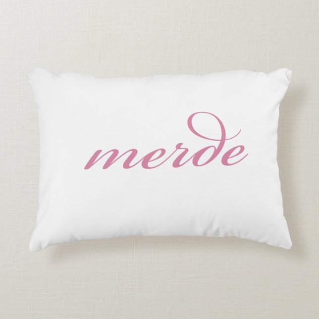 Merde Pillow Decoratief Kussen (Voorkant)