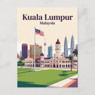 Merdeka Square, Kuala Lumpur, Maleisië Briefkaart