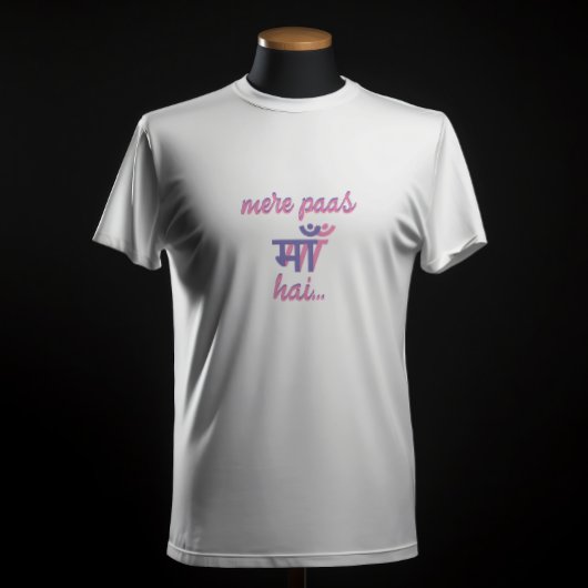 "Mere Paas Maa Hai" Deewar Bollywood Film Dialoog T-shirt