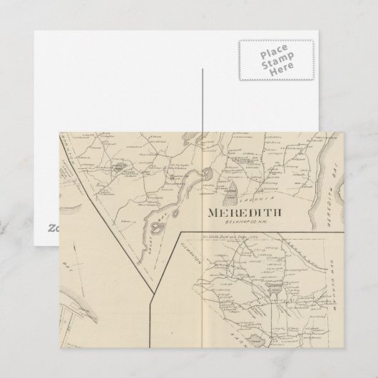 Meredith, Meredith Village Briefkaart (Voorkant / Achterkant)