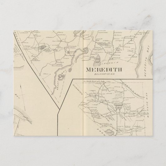 Meredith, Meredith Village Briefkaart (Voorkant)