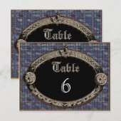 Meredith Niles Table Number Kaart (Voorkant / Achterkant)