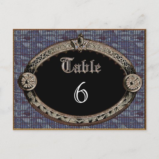 Meredith Niles Table Number Kaart (Voorkant)