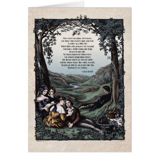 Meredith "Pastorals" Victoriaans kunstkaart (Voorkant)