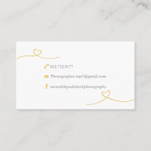 Meredith Paulcheck Fotografie Visitekaartje (Achterkant)