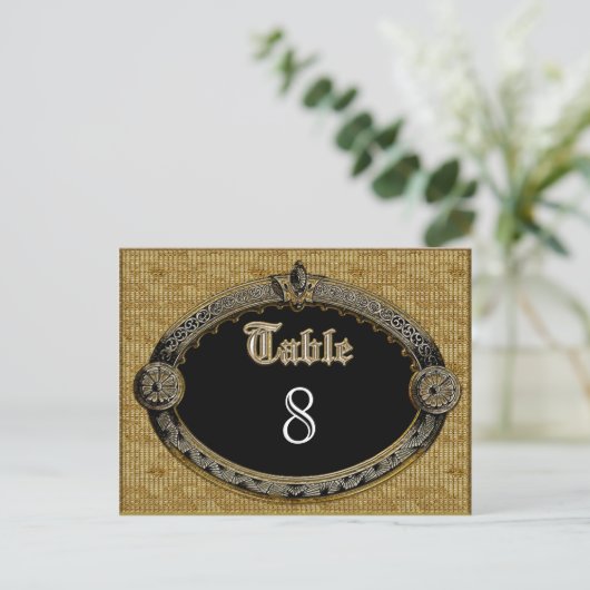 Meredith Royale Table Number Kaart (Staand voorkant)