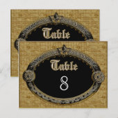 Meredith Royale Table Number Kaart (Voorkant / Achterkant)