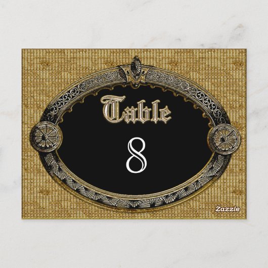 Meredith Royale Table Number Kaart (Achterkant)