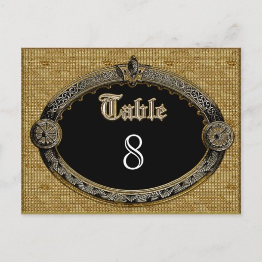 Meredith Royale Table Number Kaart (Voorkant)