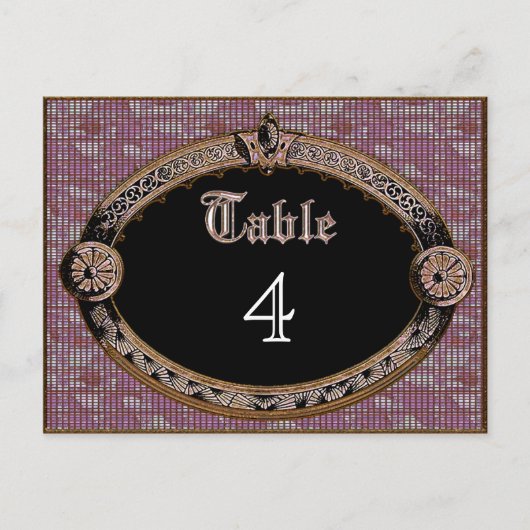 Meredith Rue Table Number Kaart (Voorkant)