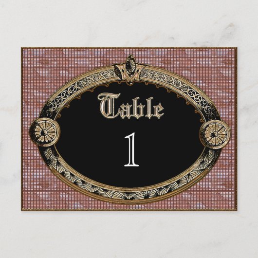 Meredith Table Number Kaart (Voorkant)