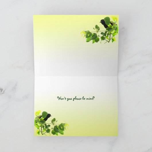 merel-Valentijn Feestdagen Kaart (Binnen)