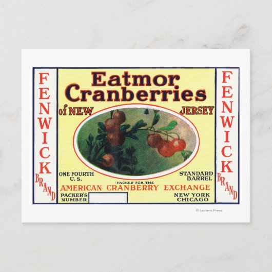 Merellabel Fenwick Eatmor Cranberries Briefkaart (Voorkant)