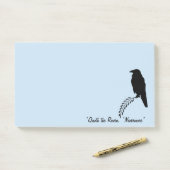 Merels. De raaf Post-it® Notes (Op bureau)