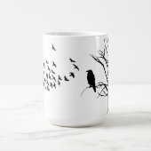 merels kraai of raven koffiemok (Center)