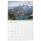 Meren Bos Berg Landschap Elk Jaar Kalender (Feb 2027)
