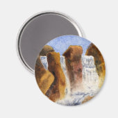 Meren, prei, Streams en Rivers Magnet (Voorkant / Achterkant)