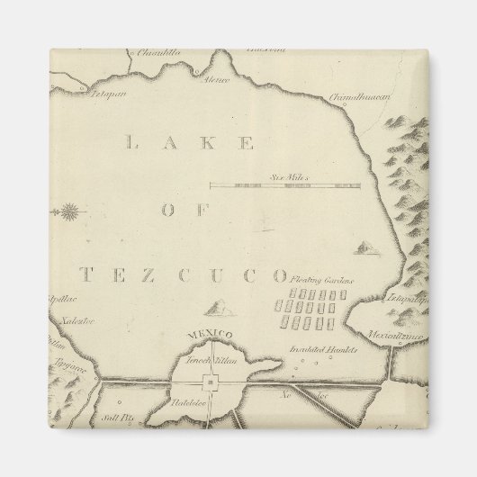 Meren van Mexico Magneet (Voorkant)