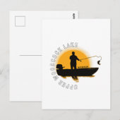 Meren Vissen Michigan Briefkaart (Voorkant / Achterkant)
