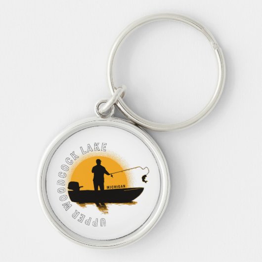 Meren Vissen Michigan Sleutelhanger (Voorkant)