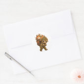 Merenbos Dwerg Totetas Ronde Sticker (Envelop)