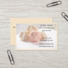 Merengue Bakery Baker Pastry Bake Shop Chef Visitekaartje