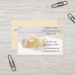 Merengue Bakery Baker Pastry Bake Shop Chef Visitekaartje