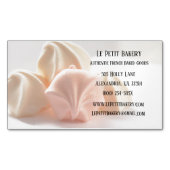 Merengue Food Pastry Chef Bakkerij Baker Magnetisch Visitekaartje (Voorkant)