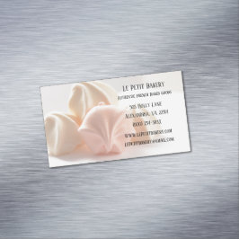 Merengue Food Pastry Chef Bakkerij Baker Magnetisch Visitekaartje