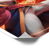 Mereoleona Vermiljoen Fire Magic Poster (Hoek)