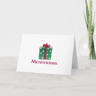 Meretrieus. En een gelukkig nieuwjaar! Feestdagen Kaart