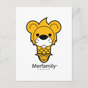 "Merfamily®" SINGAPORE Briefkaart