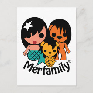 Merfamily SINGAPORE Briefkaart