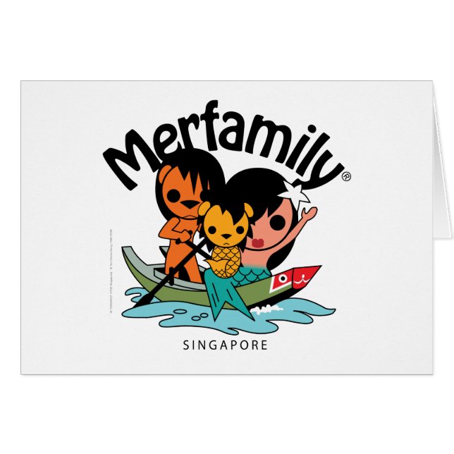 Merfamily® Singapore Sampan (Voorkant Horizontaal)