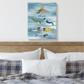 Merfolk Canvas Afdruk (Insitu (Slaapkamer))