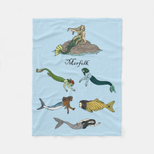 Merfolk Fleece Deken