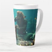 Merfolk Merman Latte Mok (Rechterhoek)