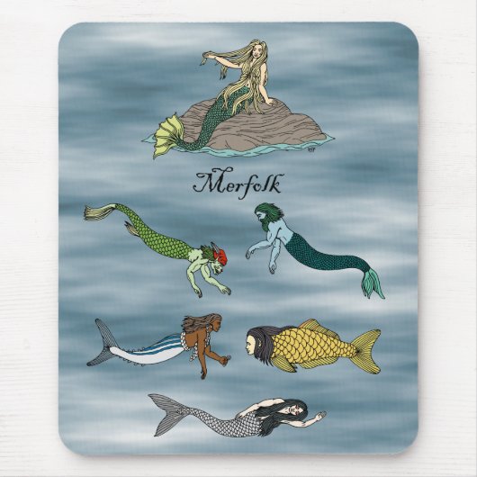 Merfolk Muismat (Voorkant)