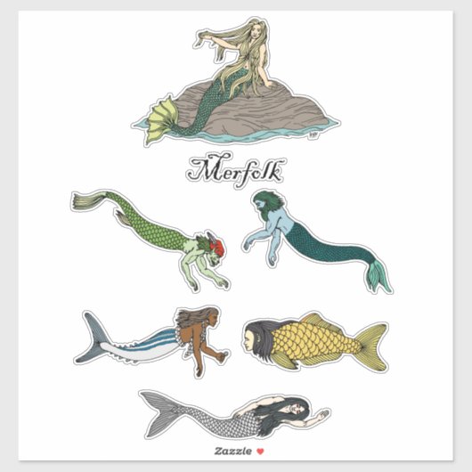 Merfolk Sticker (Vel)