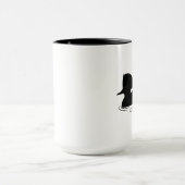 Merganser Duck in Silhouette Mok (Midden)