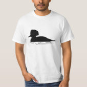 Merganser Duck in Silhouette T-shirt (Voorkant)