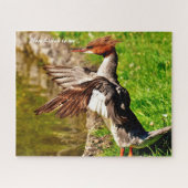 Merganser Duck Legpuzzel (Horizontaal)